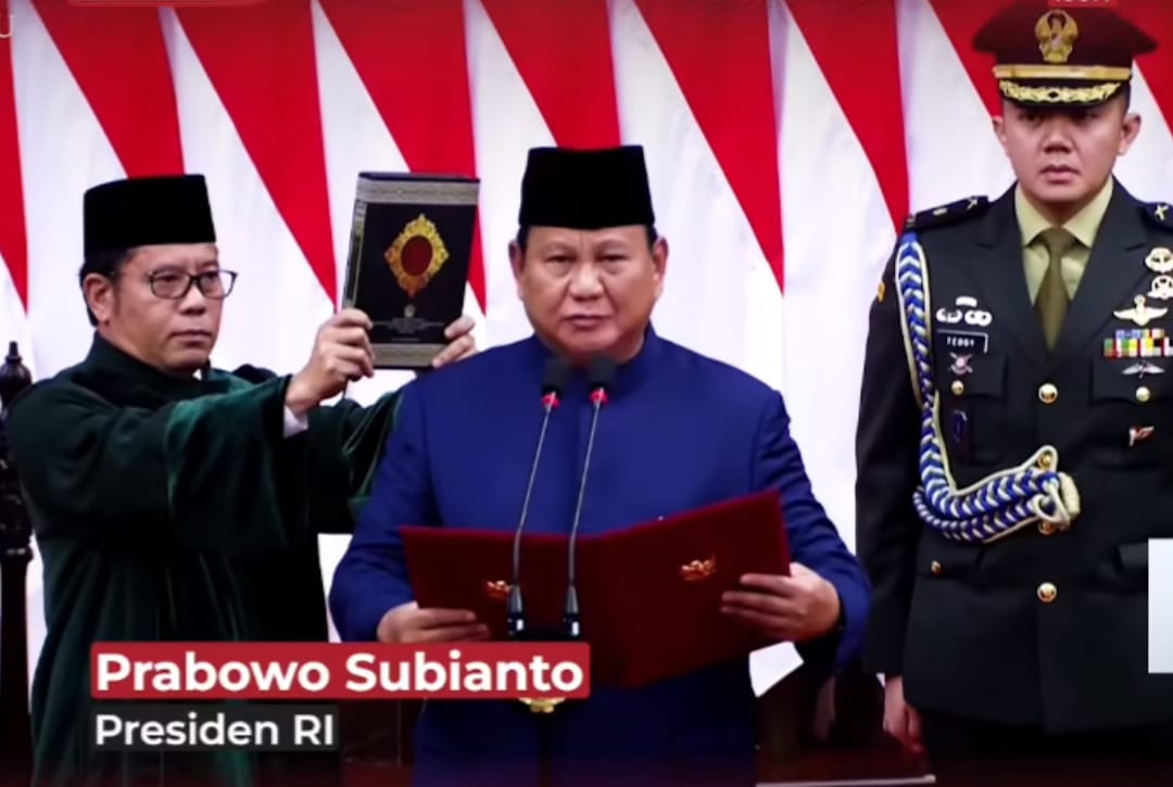 Presiden ke 8 RI Prabowo Subianto Dilantik