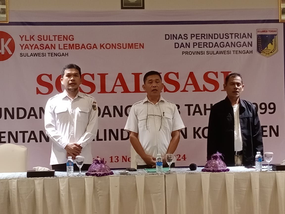 YLK Sulteng Gandeng Disperdagind Sulteng Sosialisasi UU Perlindungan Konsumen