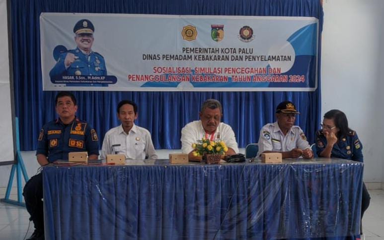 Damkarmat Kota Palu Gelar Sosialisasi Pencegahan dan Penanggulangan Kebakaran