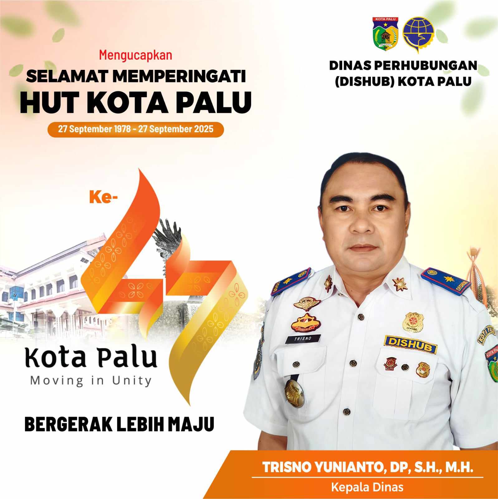 Iklan HUT Kota Palu ke 47 Tahun 2025.