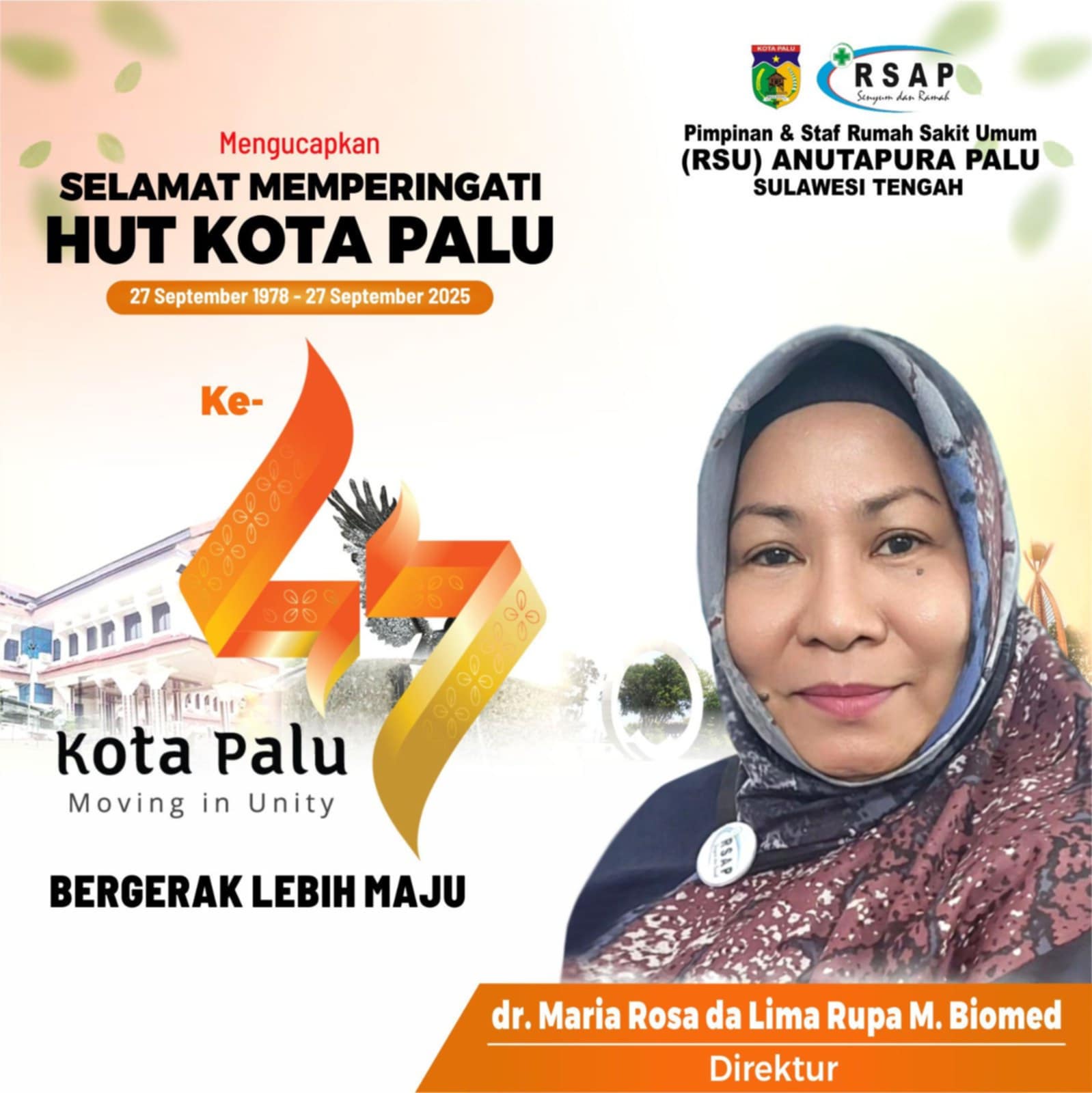 Iklan HUT Kota Palu ke 47 Tahun 2025.