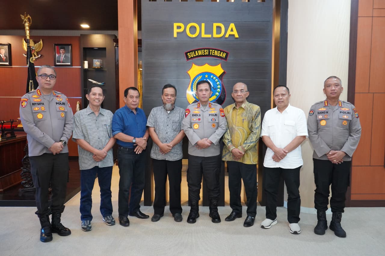 Kapolda Sulteng Terima Kunjungan Silaturahmi Pengurus PWI Sulteng