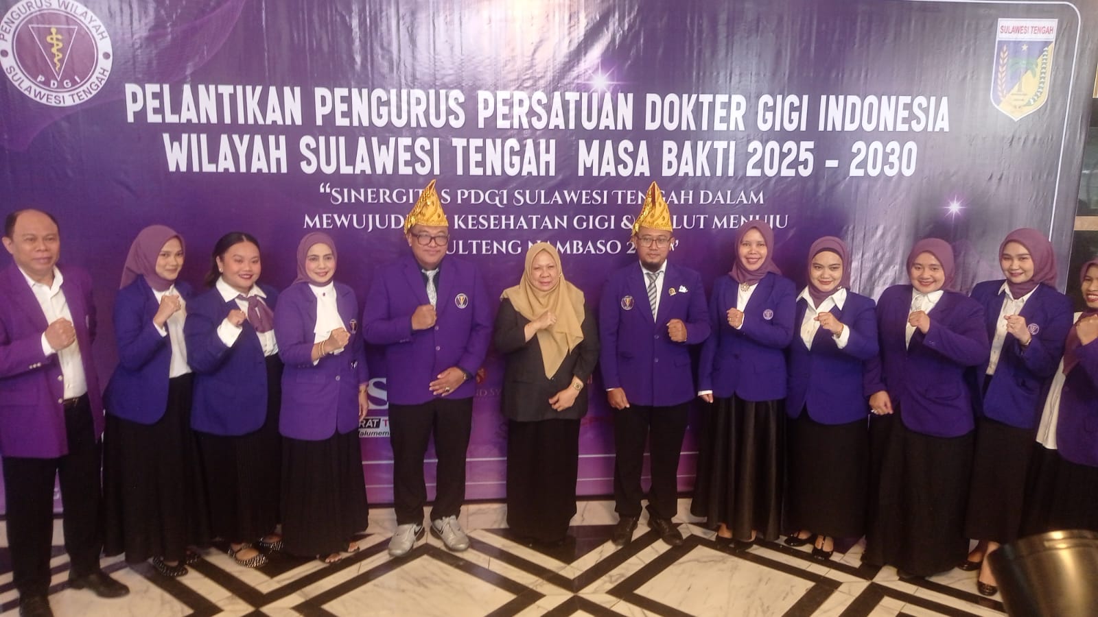 drg Lutfiah Pimpin PDGI Sulteng Masa Bhakti 2025-2030