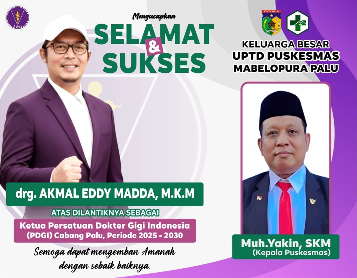 Keluarga Besar UPTD Puskesmas Mabelopura Palu.