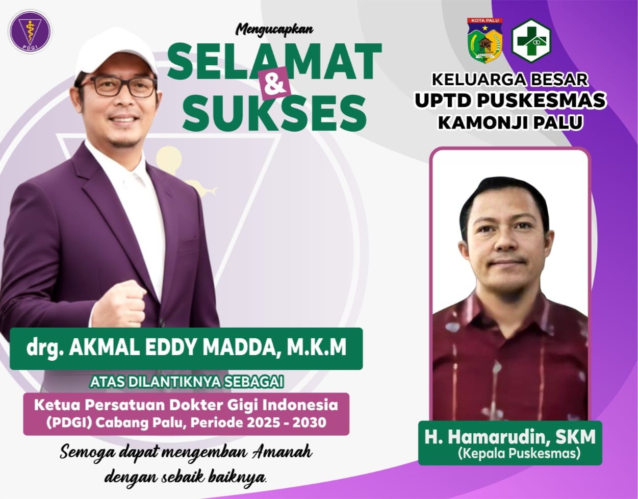 Keluarga Besar UPTD Puskesmas Kamonji Palu.